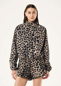 Jackets Coats: P.E NATION SHEILD JACKET LEOPARD PRINT