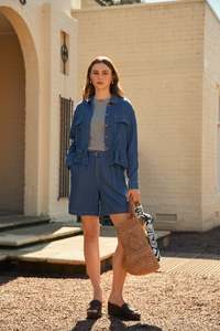 MARLOW FRESCO JACKET MID WASH