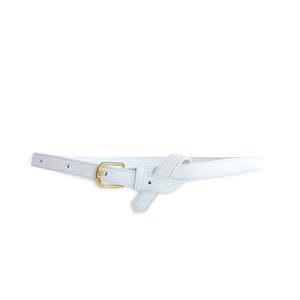 Belts: KATHRYN WILSON LAUREN BELT WHITE