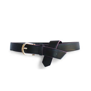 Belts: KATHRYN WILSON CASSIE BELT BLACK/CAMELIA