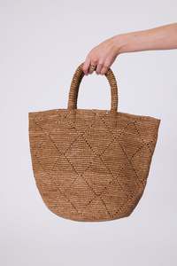 Handbags: MARLOW SANTORINI BUCKET BAG TEA