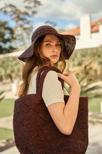 Handbags: MARLOW SANTORINI BUCKET BAG CHOC