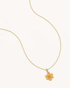 BY CHARLOTTE BIRTH FLOWER NECKLACE - NARCISSUS DECEMBER
