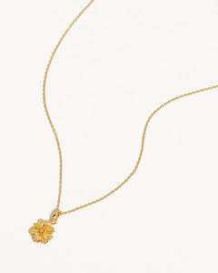 BY CHARLOTTE BIRTH FLOWER NECKLACE - COSMOS OCTOBER