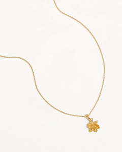 BY CHARLOTTE BIRTH FLOWER NECKLACE - WATERLILY JULY