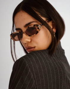 Eyewear: LUV LOU THE MORGAN CREAM TORT