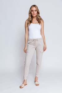 Zhrill: ZHRILL DAISEY PANT BEIGE