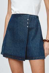 Skirts: MARLE RIVET SKIRT CLASSIC BLUE