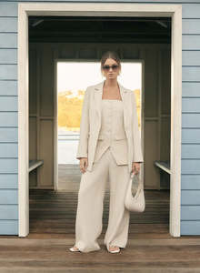 Pants: ESMAEE PORTSEA PANT NATURAL