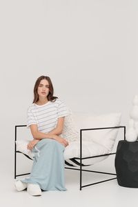 TAYLOR STRIPE SOLACE TEE MIST/IVORY