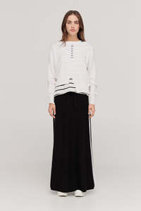 TAYLOR FLUCTUATE SWEATER IVORY/BLACK