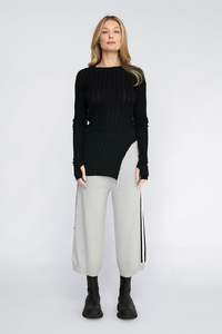 Taylor: TAYLOR ROUNDED VENEER TUNIC BLACK