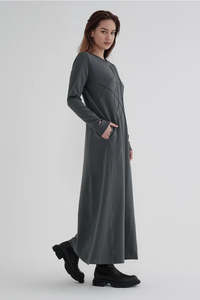 Taylor: TAYLOR SURGE DRESS SMOKE