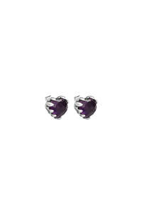 STOLEN GIRLFRIENDS CLUB SILVER LOVE CLAW EARRINGS