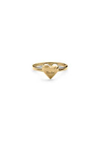 STOLEN GIRLFRIENDS CLUB GOLD HEART IS FULL MINI RING