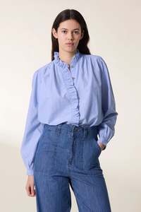 LEON & HARPER CHYPRE TOP BLUE