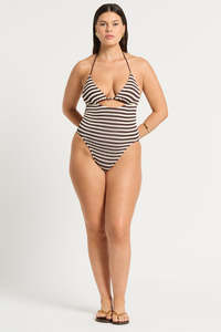 All: BOND-EYE BEADED FOWLER SABLE DOT STRIPE