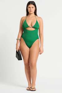 BOND-EYE BEADED FOWLER EMERALD SHIMMER