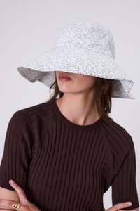 MARLOW COASTAL BRIM HAT MEADOW PRINT