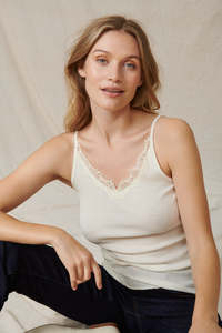 Essentials: SAINT TROPEZ MAYA STRAP TOP ICE