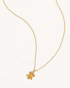 BY CHARLOTTE BIRTH FLOWER NECKLACE - VIOLET FEBRUARY