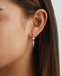 By Charlotte: BY CHARLOTTE GOLD FOREVER YOURS DROP EARRINGS