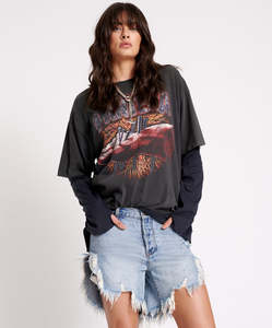 One Teaspoon: SALTY DOG FRANKIES DENIM SHORT