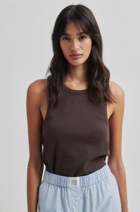 SECOND FEMALE GELINA TANK CHOCOLATE BROWN