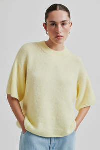 SECOND FEMALE WANDA KNIT O NECK ANISE FLOWER