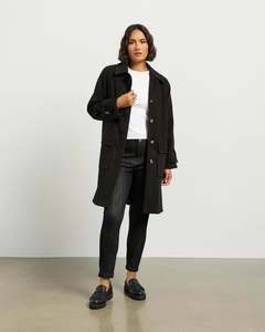 ET ALIA MICHAEL COAT BLACK