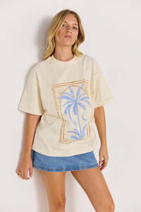 MINK PINK SIRENA OVERSIZED TEE