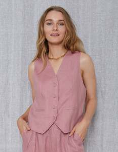 DEAR SUTTON WYNONA WAISTCOAT ROSE