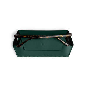 FOX & LEO GLASSES CASE FOREST GREEN