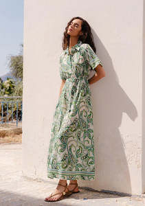 MOS TARA PRINT SHIRT DRESS
