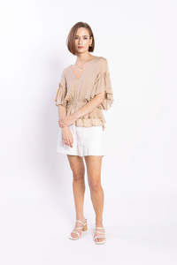 Loughlin: LOUGHLIN BROOKE BLOUSE BEIGE