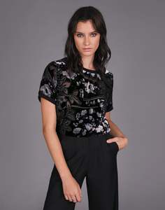 STORM BURNOUT TEE BLACK VELVET