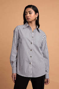 LEDORÉ KANUKA SHIRT BLACK STRIPE