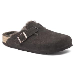 BIRKENSTOCK BOSTON SUEDE SHEARLING (regular) MOCHA