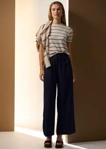 POL SABLE TEE PEBBLE/BLUE