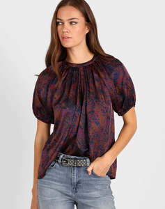 Tops: STORM SPLASH PRINT TOP
