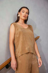 Tops: MARLOW LUMI TANK BRONZITE