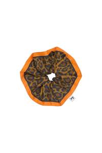 KAREN WALKER XL SILK SCRUNCHIE TAN