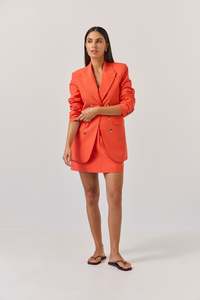 Tuesday: TUESDAY DOVE BLAZER TANGERINE