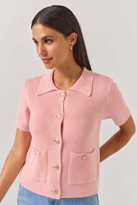 Tuesday: TUESDAY SOLAR CARDI TEA ROSE