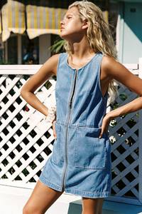 Dresses Jumpsuits: ROWIE VY ZIP MINI DRESS