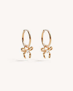 BY CHARLOTTE GOLD FOREVER MORE BOW HOOPS