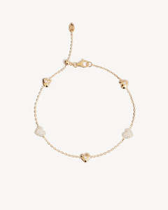 BY CHARLOTTE GOLD YOU HAVE MY HEART CHARM BRACELET