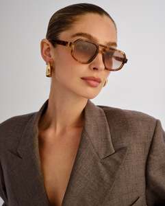 Eyewear: LUV LOU THE BANKS CARAMEL TORT