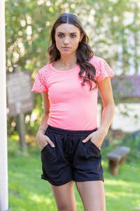 Pre Loved Staff Styles: PRE LOVED AUGUSTINE PRETTY BASICS SHORTS / XS