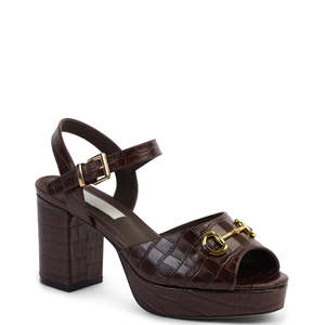Heels: KATHRYN WILSON MIRANDA HEEL CHOCOLATE CROC